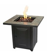 Fire Pit Table Propane Gas Outdoor Patio Heater Backyard Furniture Bronz... - $5,110.56 MXN