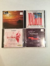 Lot de 4 CD de Giuseppe Verdi : Nabucco Highlights, La Traviata, Macbeth, No 30 - £8.97 GBP