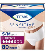 Tena Sensitive Care Incontinence Underwear for Women, Maximum S/M 60 Count - €33,00 EUR