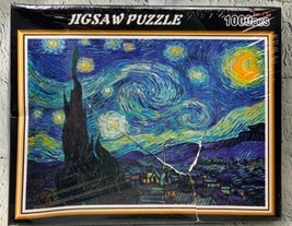 Jigsaw Puzzles for Adults 1000 Piece Cool Classic Starry Night 14 Plus - £15.95 GBP