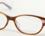 Neuf Prodesign denmark 1750 1 5024 Semi Marron Moyen Lunettes Cadre 53-1... - $90.52
