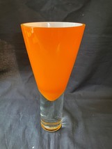 Murano Sommerso Italien Verre Bouteille Vase Pontil Balisage Deuxième Demi 20th - $250.00