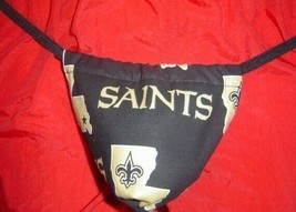 New Mens New Orl EAN S Saints Nfl Football Gstring Thong Male Lingerie Underwear - £15.12 GBP