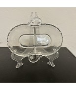 Vtg Fostoria Century Clear Glass 2 Part Relish Scroll Handles - $10.85 CAD
