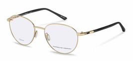 Porsche Design P8767 Eyeglasses Eye Glasses D000 GOLD-BLACK-TITAN Authentic New - $410.40