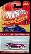 Hot Wheels Classics Series 2 7 of 30 PURPLE 1967 Camaro Convertible 1:64 Scale - £11.19 GBP