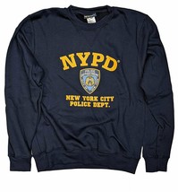 NYPD Mens Sweatshirt Offically Licensed Crewneck Navy Blue - £27.40 GBP+
