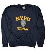NYPD Mens Sweatshirt Offically Licensed Crewneck Navy Blue - £27.56 GBP+