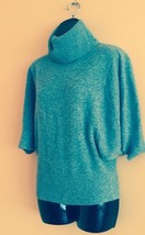 Cynthia Rowley 100% Cashmere Gray Turtleneck Batwing Sweater SZ XS - $1,384.01 MXN