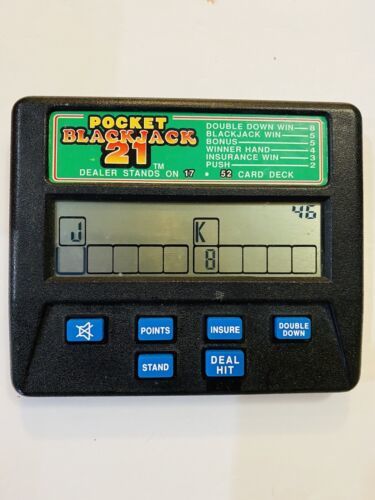 Primary image for Pocket BLACKJACK 21 Handheld Electronic Casino Game MODEL 1350 Radica Tested AA