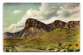 El Capitan Near El Paso Texas TX UNP Linen Postcard D17 - £3.11 GBP