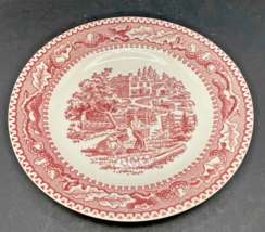 Royal Ironstone Memory Lane 1965 Vintage 6&quot; Red Bread Plates Set of 5 - $12.38