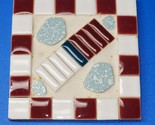 Mosaic Tile Trivet Hand Made &amp; Painted - Kitchen Farmhouse Home Decor Ru... - $12.84