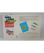 1988 Milton Bradley Replacement Win Lose or Draw Jr. Advertisement - €4,48 EUR