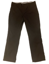 Eddie Bauer Tech Pants Mens 40x30 Black Fleece Lined Cold Winter Pants Snow Camp - £20.78 GBP