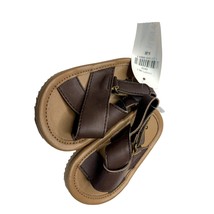 New Old Navy Brown Fisherman Sandals Faux Leather Jesus Baby Size 0 3 Months - £6.14 GBP