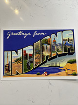 Indiana Vintage-Look Large Letter Postcard 4x6 Unposted - $4.46