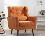 Accent, Upholstered Foam Filled, Comfy Reading, Mid Century Modern Cheni... - $363.99