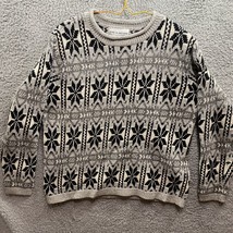 Croft And Barrow Silk Blend Sweater Snowflakes Winter Size Small Ugly Christmas - £10.71 GBP