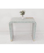 Handcrafted Mother of Pearl Inlay Console Table, bone inlay furniture - $1,426.26 CAD