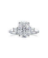 Lab Grown 1.06 Cts Oval Cut D VVS1 CVD Diamond Ring Solitaire 14k White ... - $1,695.74 CAD