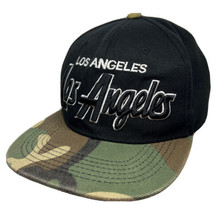 Los Angeles CA Bullbot Polyester Snapback Black with Camouflage Bill Hat... - £11.62 GBP