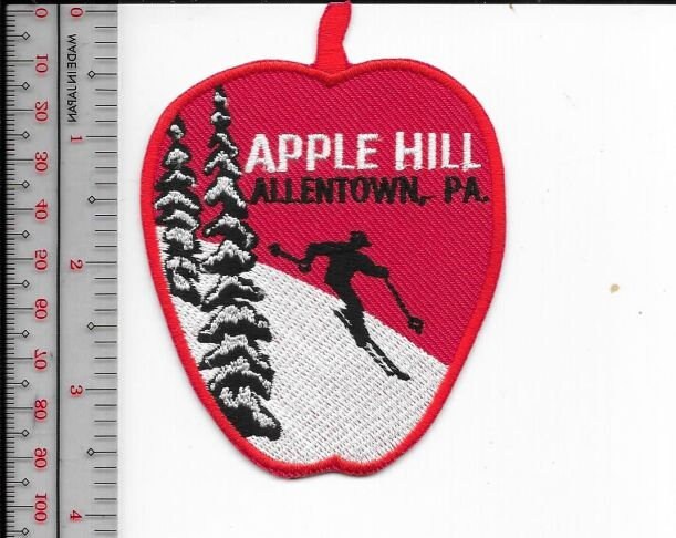 Vintage Skiing Pennsylvania Apple Hill Skiing Resort Allentown PA Patch - $9.99