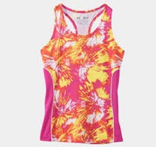 NWT Under Armour Girl&#39;s Youth XL Dazzle Tank Top Shirt 1236942 Fitted MS... - $11.87