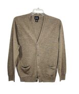 JoS A. Bank 100% Merino Wool Signature Collection L Men’s Cardigan Brown... - $39.59