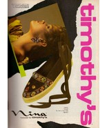 1985 Timothy&#39;s Shoes Footwear Cindy Crawford Sexy Legs Vintage Print Ad ... - £9.00 GBP