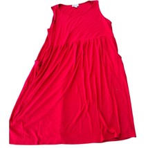 ❤️ Silhouettes Plus Size Red Sleeveless Dress 5X Pockets Minimalist - $442.14 MXN