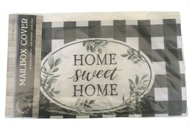 Mailbox Cover Standard Home Sweet Home Buffalo Plaid Magnetic Fit Fall Winter - £34.85 GBP