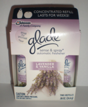 2 GLADE Sense &amp; Spray Air Freshener refills LAVENDER VANILLA - $29.47