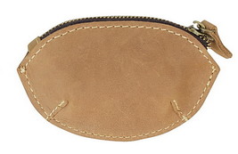 Vagarant Traveler Full Grain Leather Shell Shape Coin Holder B202.BRN - £7.17 GBP