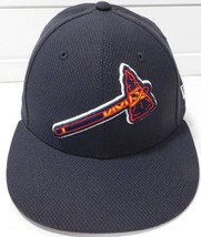 Atlanta Braves Hat New Era 59FIFTY Men&#39;s 7 3/8 Navy 2017 Spring FL - $351.44 MXN