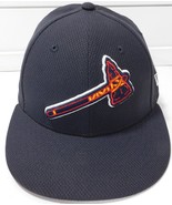 Atlanta Braves Hat New Era 59FIFTY Men&#39;s 7 3/8 Navy 2017 Spring FL - €16,25 EUR