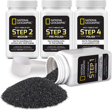 National Geographic Rock Tumbler Grit and Polish Refill Kit - Tumbling G... - £28.21 GBP