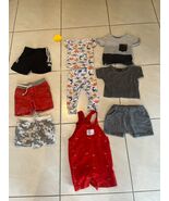 Baby Boy Clothes Lot – 6pc 12M Summer Shorts, Dinosaur Tee &amp; Red Overalls - €23,16 EUR