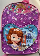 ⚡️ Disney Princess Sofia The First Backpack with Heart Shape Compartment NEW NWT - £22.93 GBP