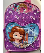 ⚡️ Disney Princess Sofia The First Backpack with Heart Shape Compartment... - £23.15 GBP
