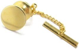 DB 1/20 14K Gold Filled Classic Polished Round Neck Tie Tack Lapel Pin V... - £46.71 GBP