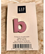 NWT Gap Clothing Co Letter Initial Lapel ENAMEL PIN Lower Case B Lavender - $9.00