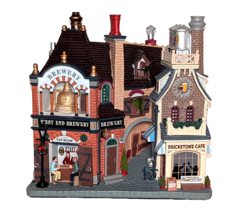 Lemax Beersmith Row Brewery Cafe LED Beer Essex Street Facade Christmas ... - £71.70 GBP