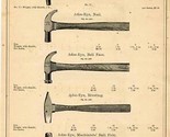 Simmons Hardware Hartford &amp; Maydole Solid Cast Steel Hammers Catalog Pag... - $17.82