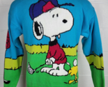 Vintage Snoopy and Friends Bill Ditfort Knit Golf Sweater Snoopy Woodsto... - $79.20