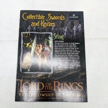 The Lord Of The Rings Collectible Swords And Knives Mini Catalog - £19.86 GBP