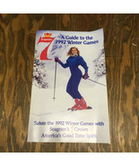 Vintage Seagram&#39;s 7 whiskey a guide to the 1992 winter games booklet mov... - €17,15 EUR