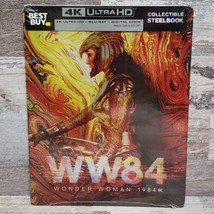 NEW DC Wonder Woman 1984 WW84 4K Blu-ray Digital Copy Steelbook Best Buy Movies  - £22.15 GBP