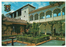 Spain. Very Fine Unused Postcard . Granada .Generalife. Sultana Court. - £2.37 GBP
