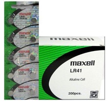 200 Pack Maxell LR41 AG3 192 Button Cell Battery &quot;New Hologram Package &quot; - £88.10 GBP